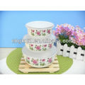 5pcs enamel storage bowl sets with PP lid